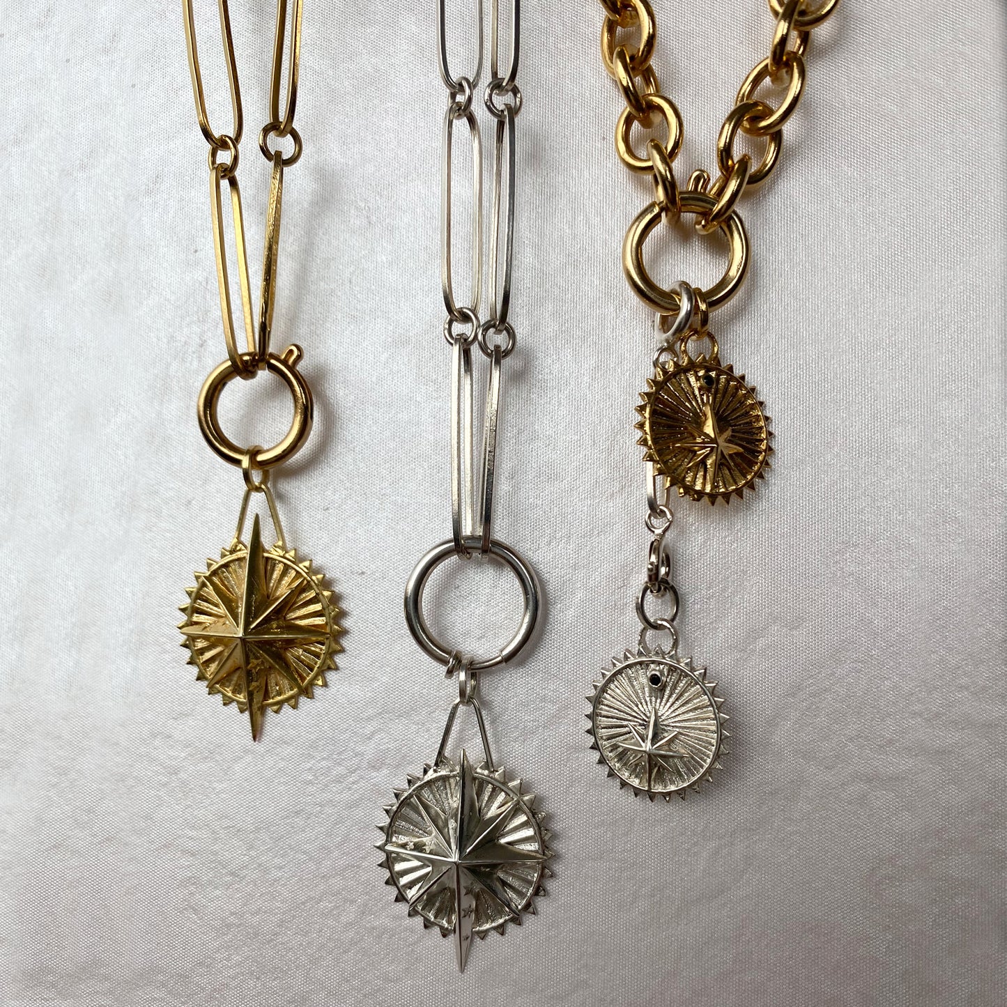 Joyas misticas cadena en plata gruesa ana buendia joyas colombianas