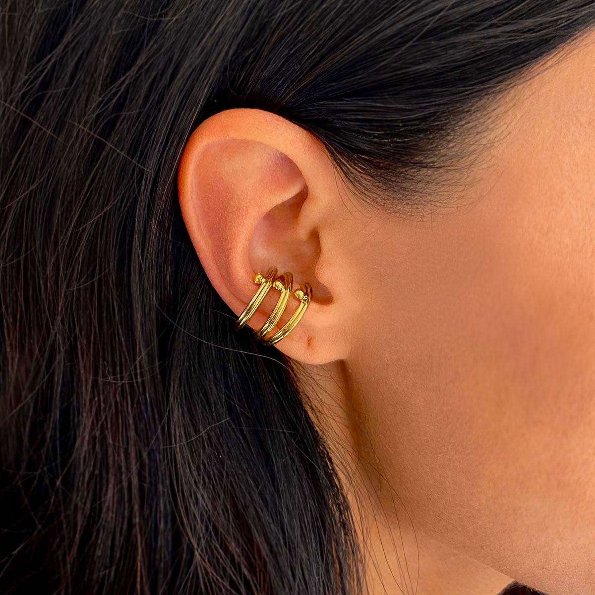 ear cuff plata oro elegante minimalista ana buendia bogota colombia