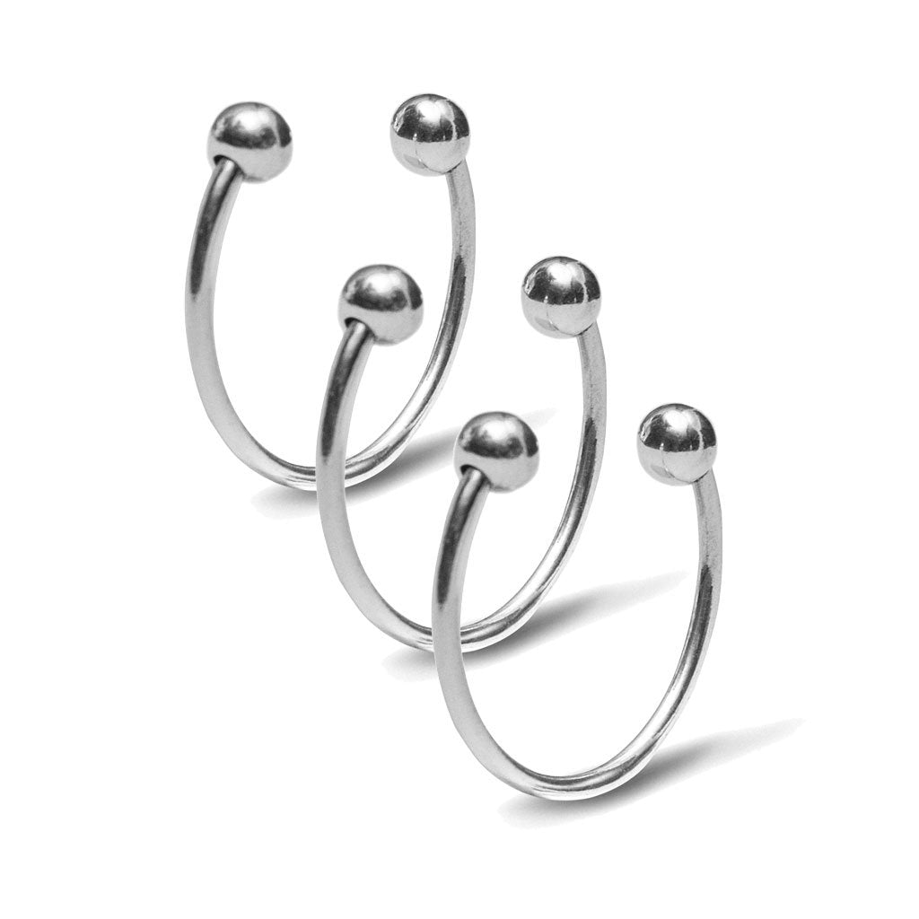 anillo abierto plata bolitas ana buendia joyera