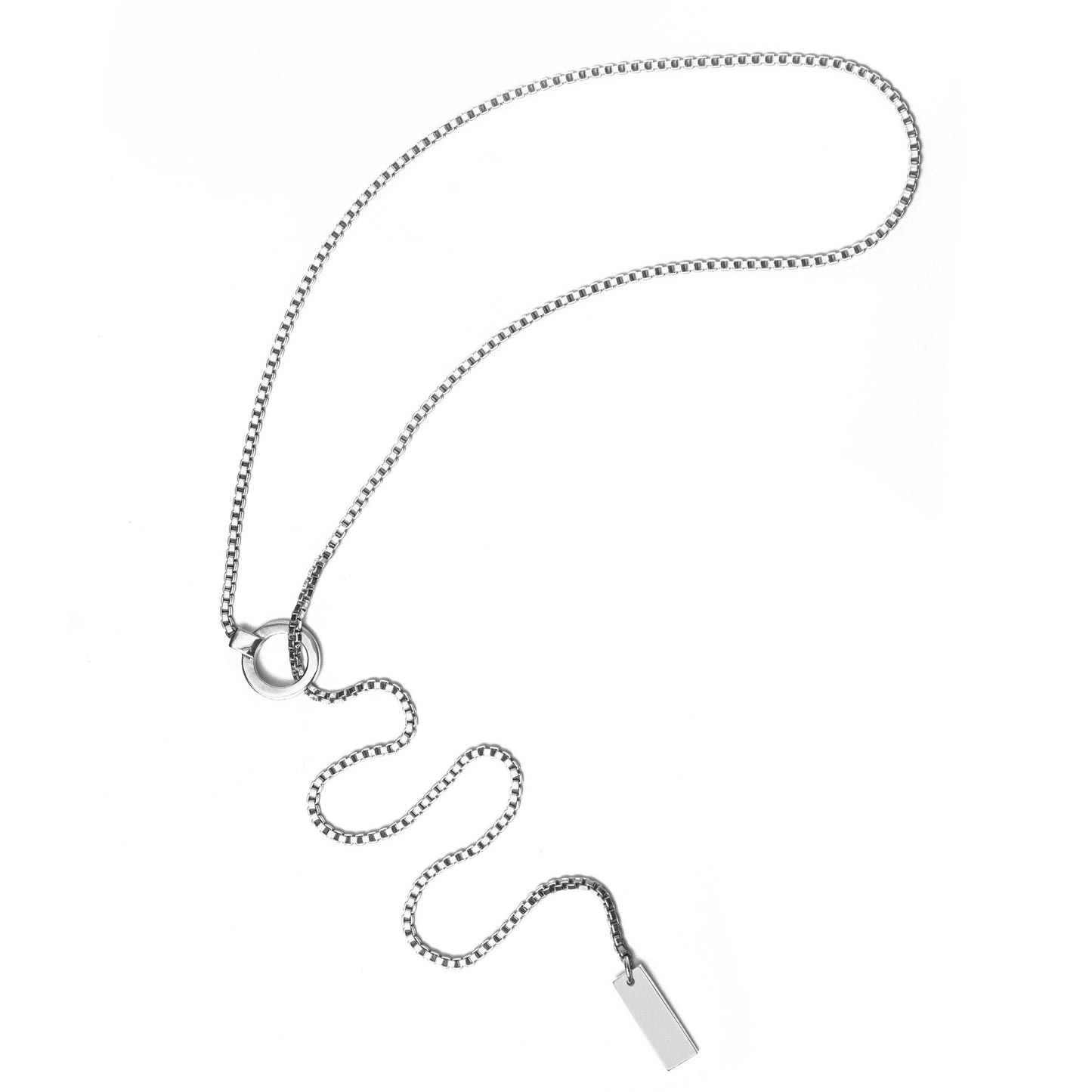 cadena en plata minimalista esset