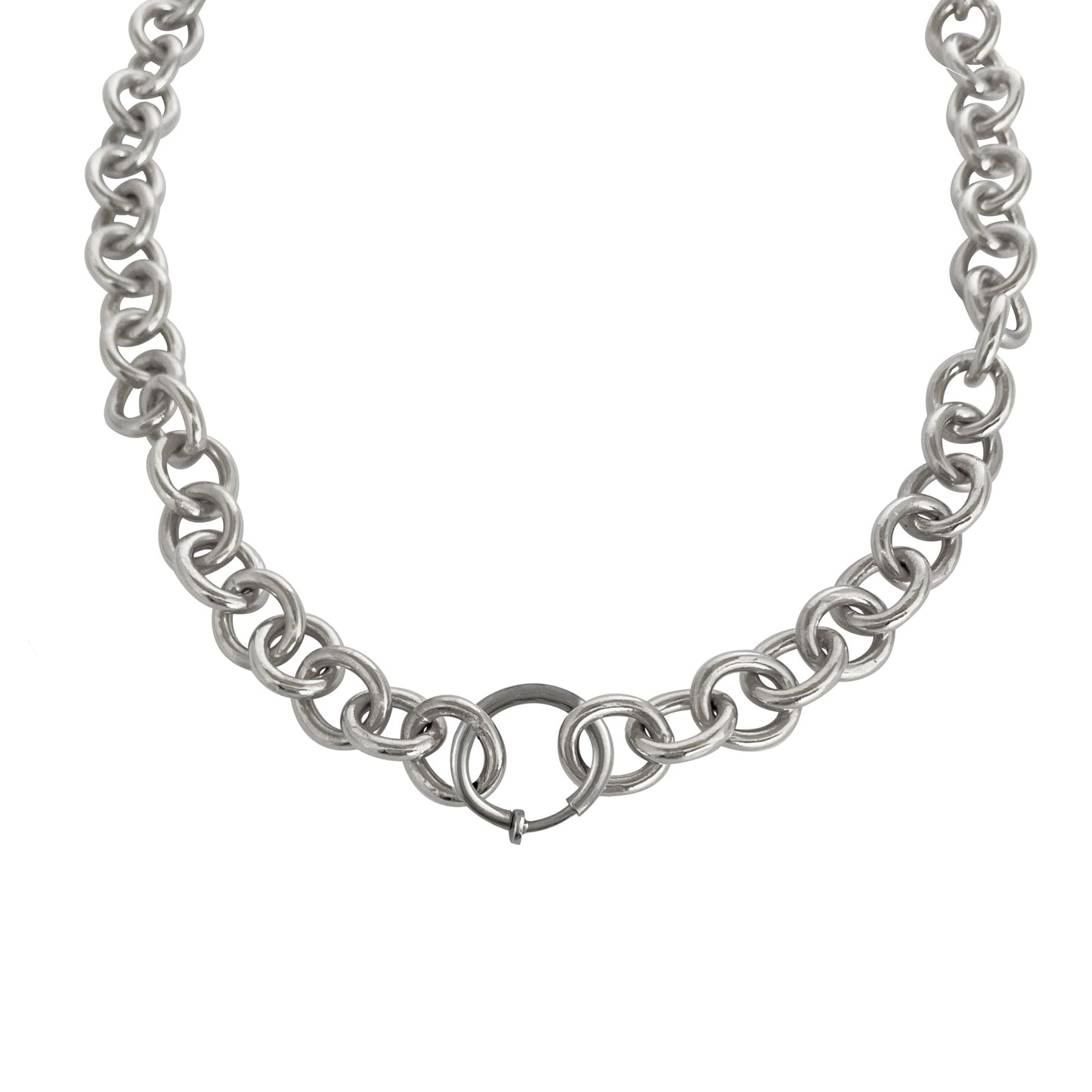 cadena en plata gruesa corta ana buendia diseñadores colombianos