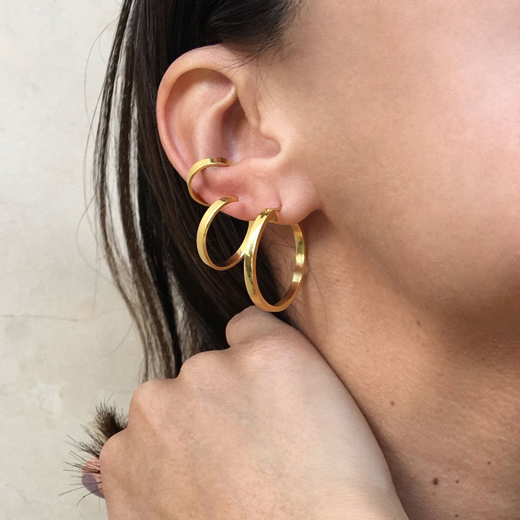 arete de tres candongas earcuff plata ana buendia joyas